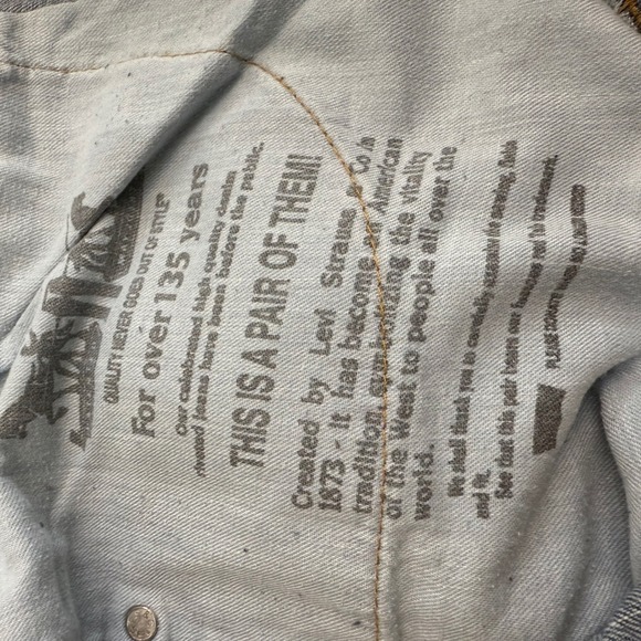 Levi Strauss‎ & Co 505 Mens Jeans W38 L34 Regular Fit Light Wash Denim Blank Tab - Picture 11 of 11